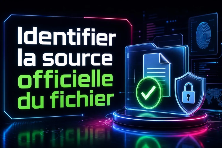 Identifier la source officielle du fichier