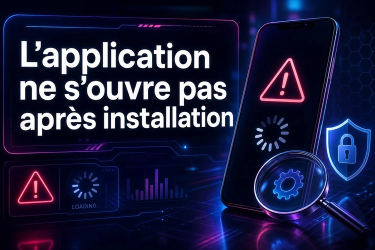 L'application ne s'ouvre pas après installation