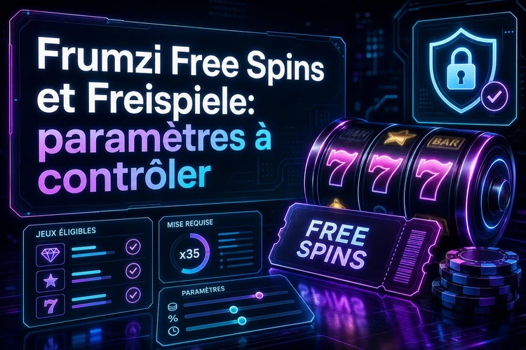 Frumzi Free Spins et Freispiele: paramètres à contrôler