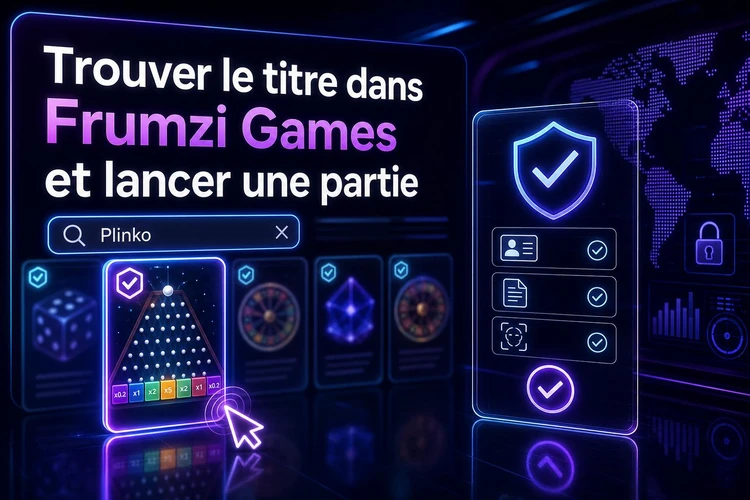 Trouver le titre dans Frumzi Games et lancer une partie
