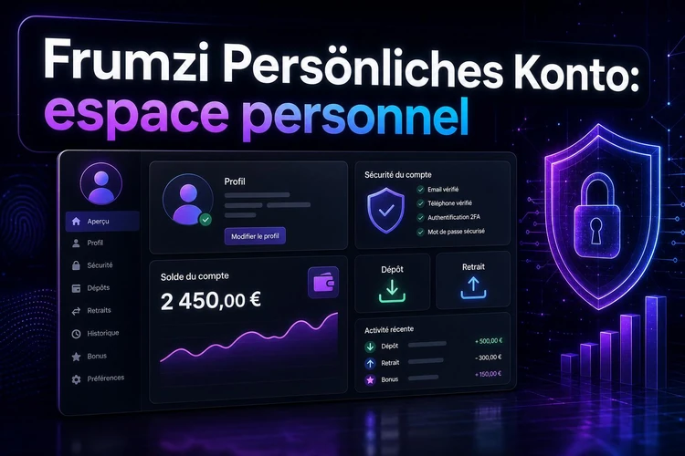 Frumzi Persönliches Konto: ce qui peut se trouver dans l'espace personnel